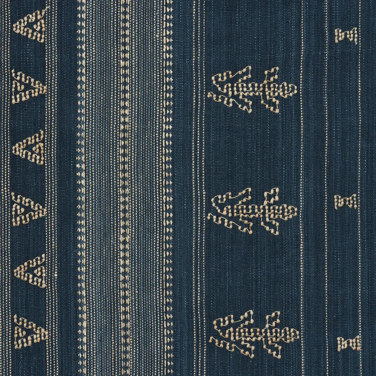 NIMA EMBROIDERED COTTON LINEN_ INDIGO