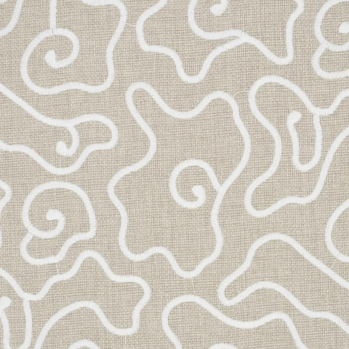 NOYO INDOOR/OUTDOOR EMBROIDERY_ FLAX