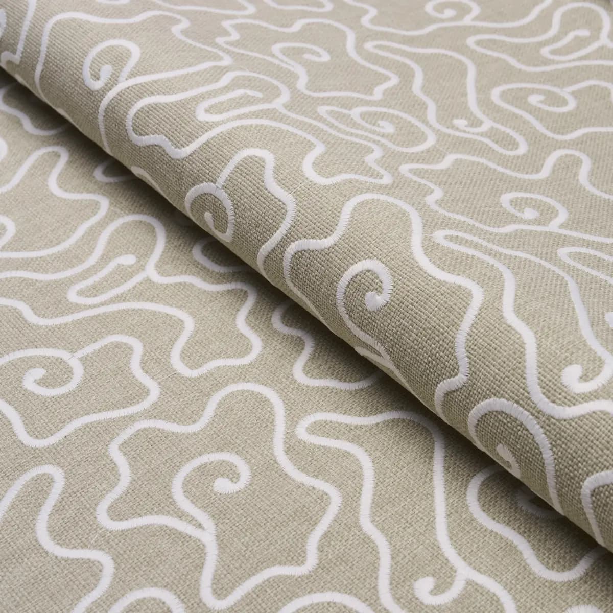 NOYO INDOOR/OUTDOOR EMBROIDERY_ FLAX