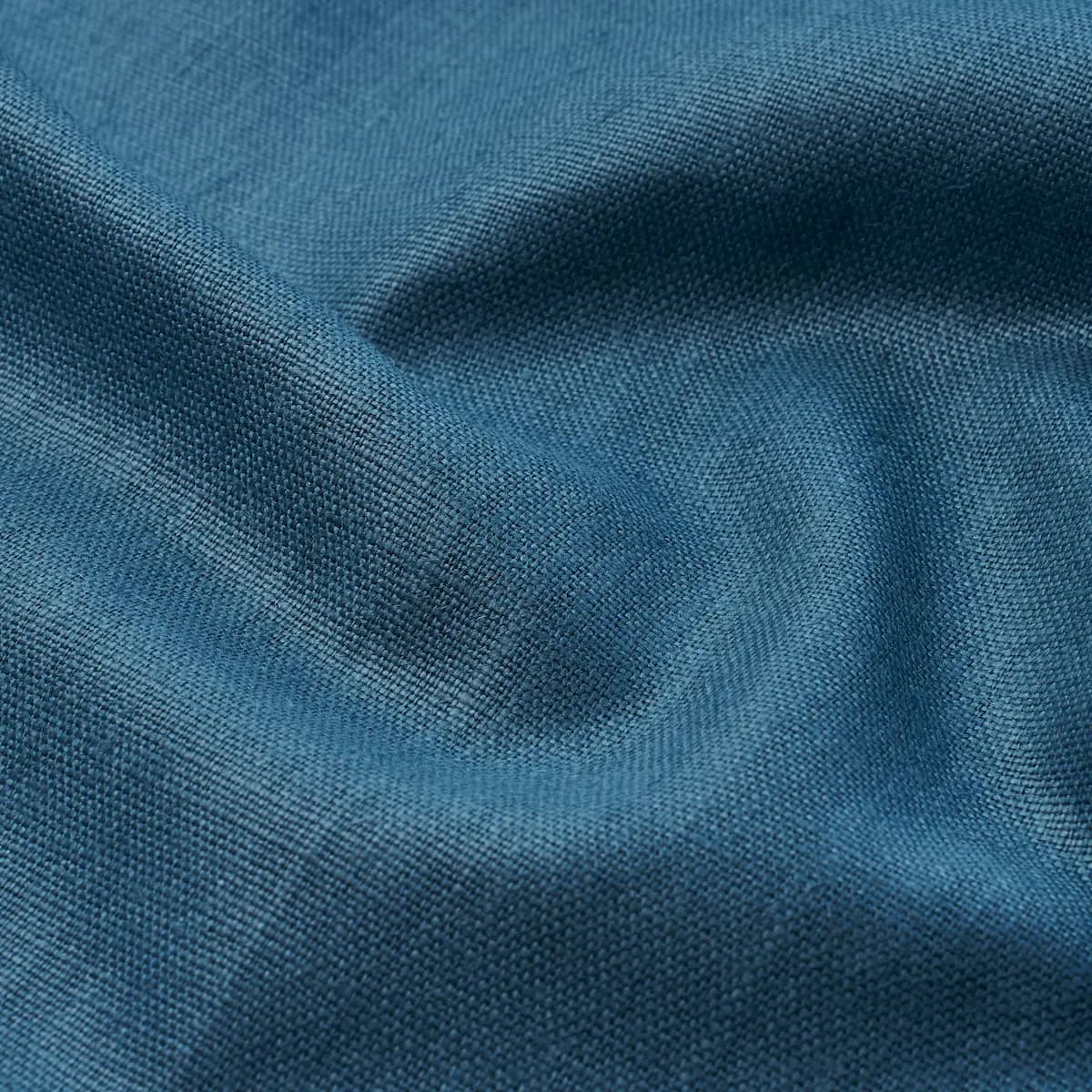Leo Glazed Linen Pillow_ PEACOCK
