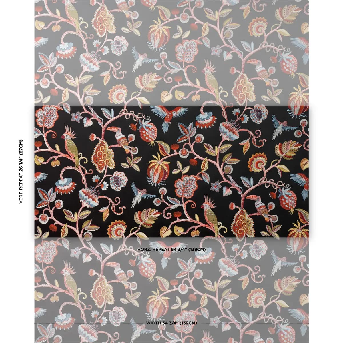 BIRDS OF PARADISE WOVEN_ NOIR