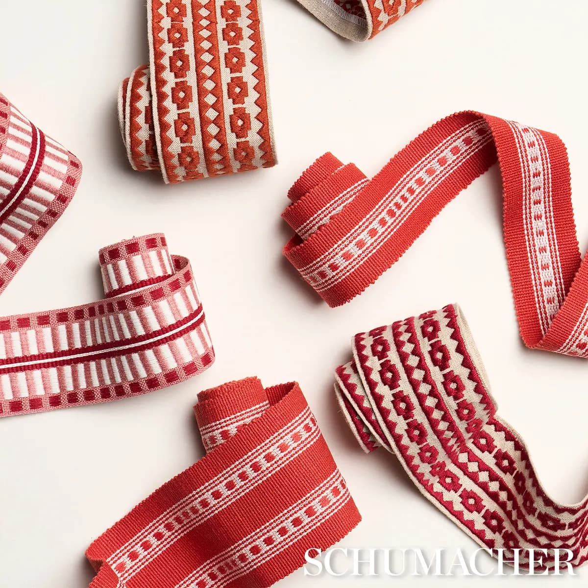 LUBECK TAPE NARROW_ RED