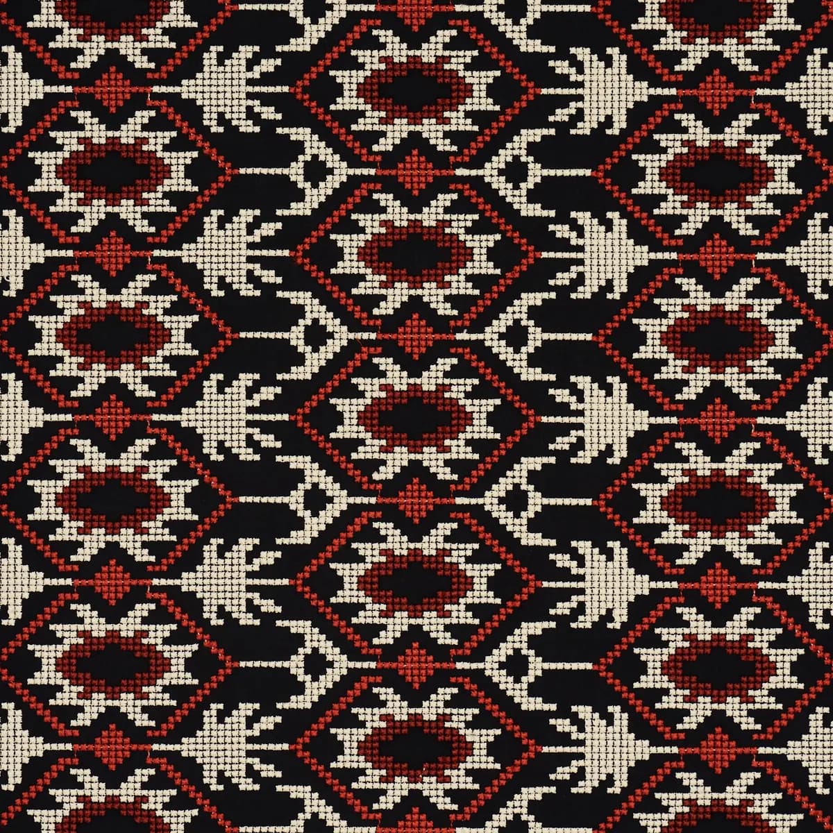 ANDEAN TRIBUTE EMBROIDERY_ RUBY MIDNIGHT SHADOWS