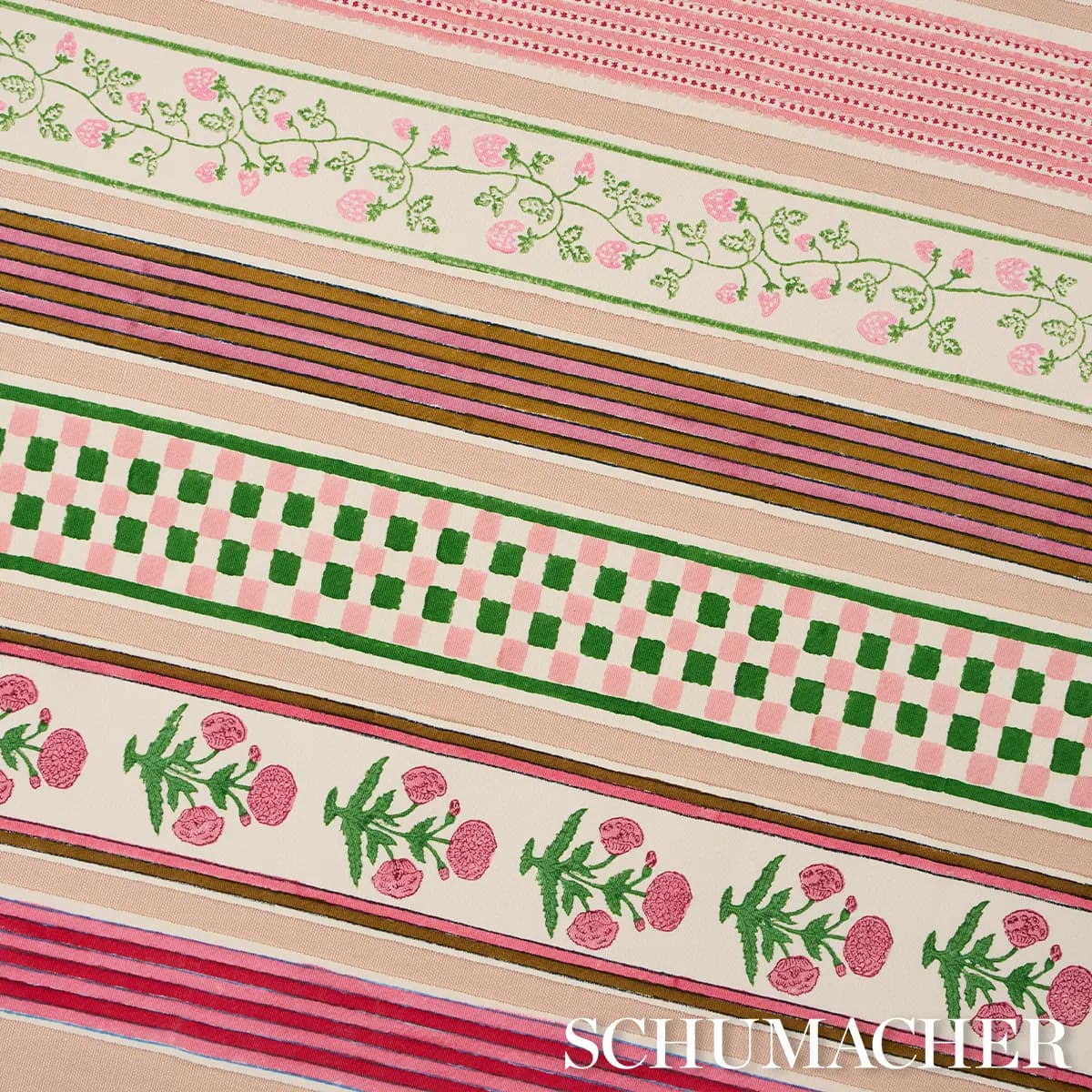 ARYA STRIPE HAND BLOCK TRIM_ PINK
