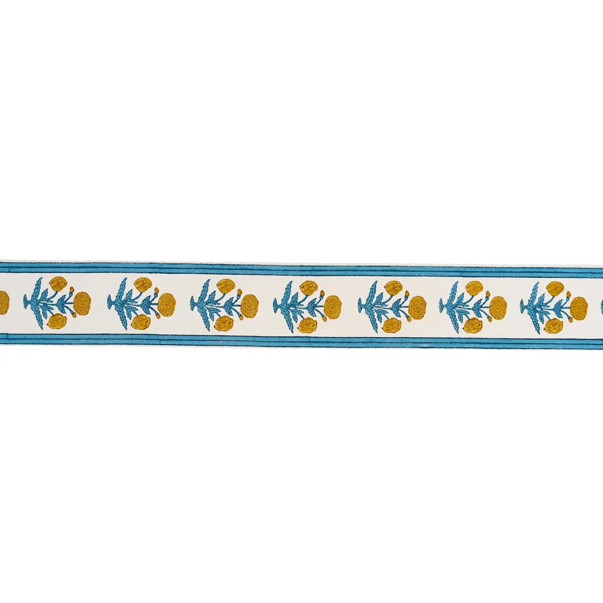 POPPY HAND BLOCK TRIM_ BLUE