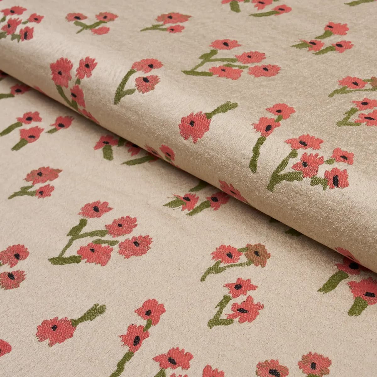 Rosie Posy Woven_ RED