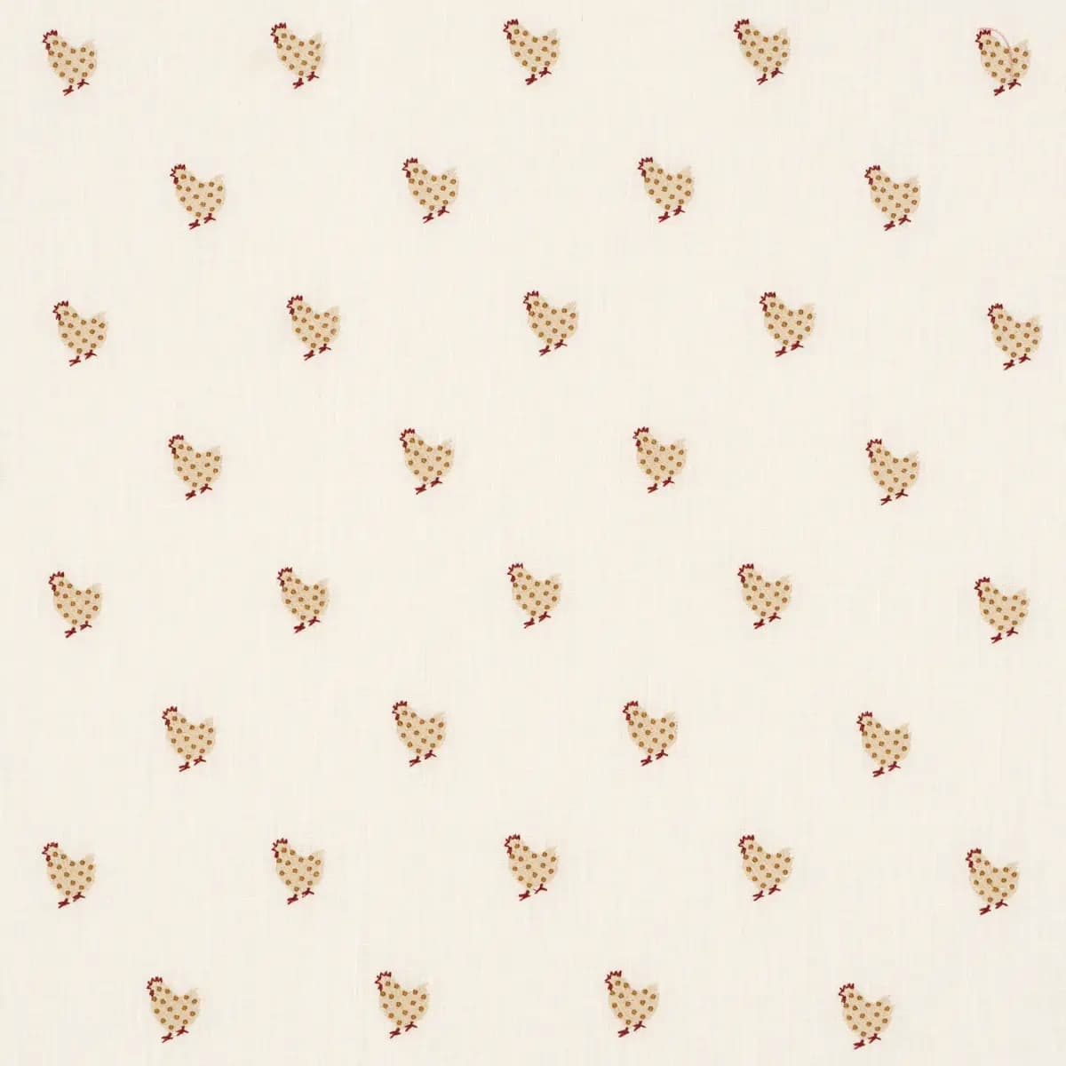 BETSY'S CHICKEN EMBROIDERY_ IVORY