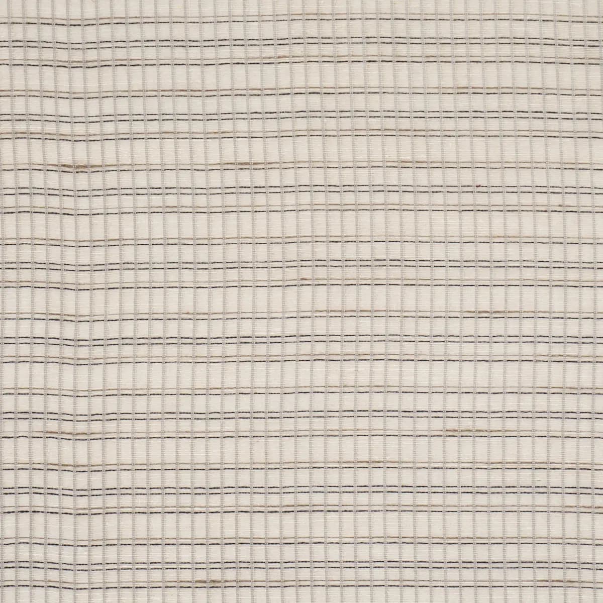 PAYTON LINEN SHEER GRID_ BLACK & WHITE