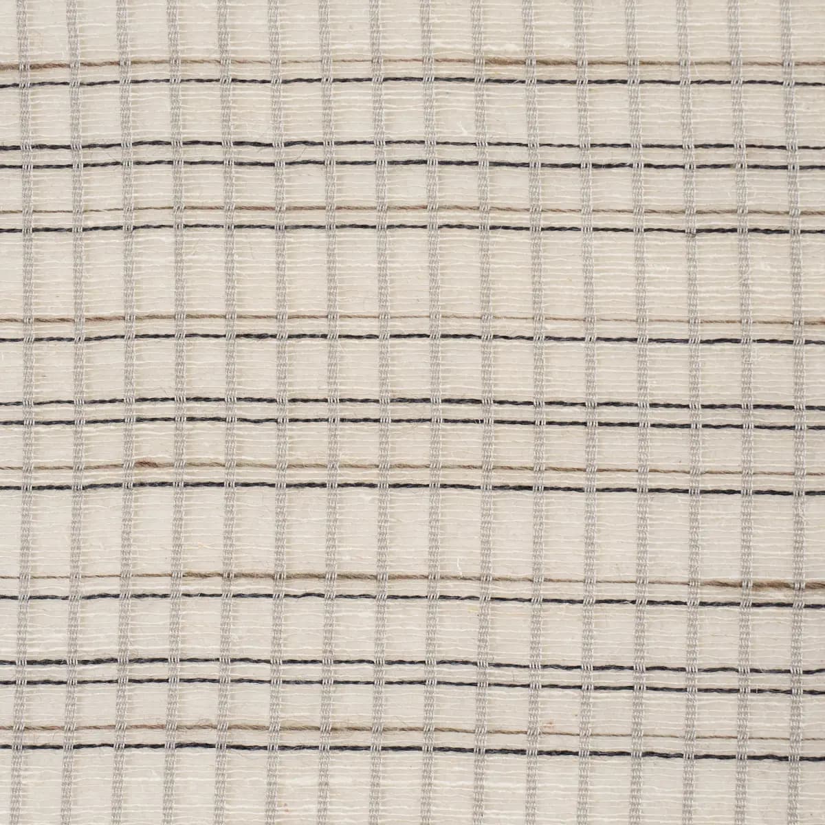 PAYTON LINEN SHEER GRID_ BLACK & WHITE