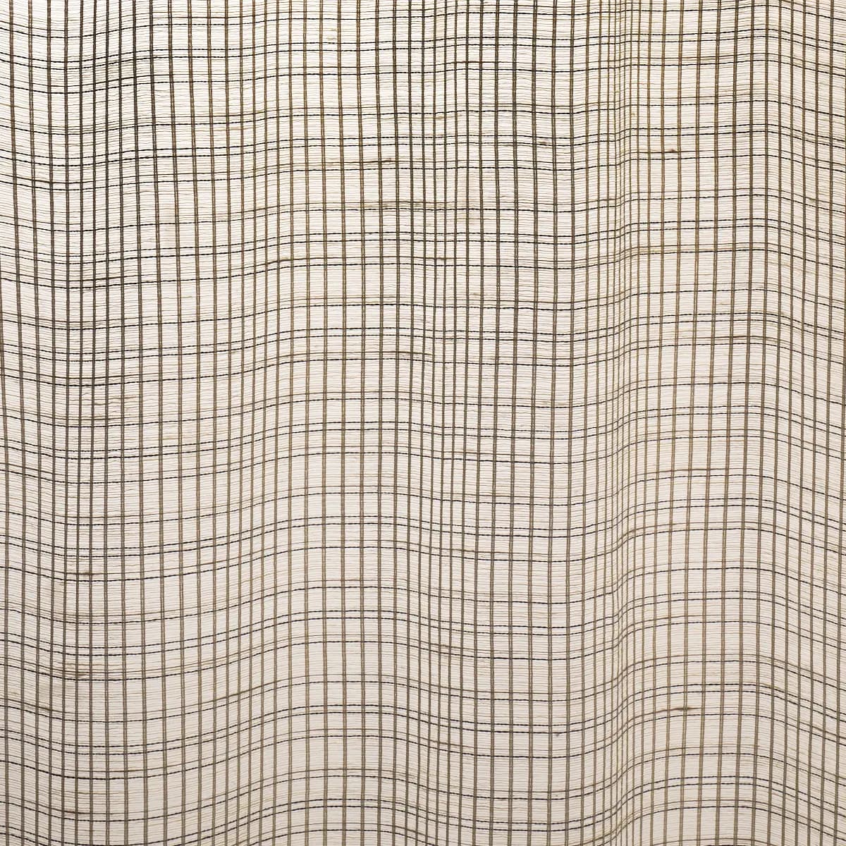 PAYTON LINEN SHEER GRID_ BLACK & WHITE