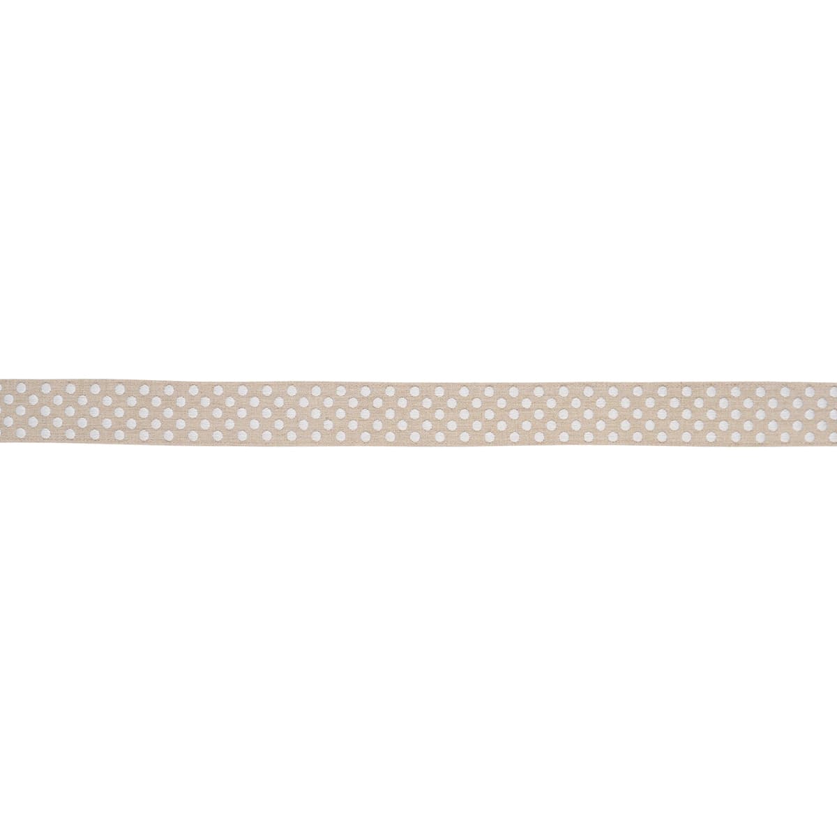 DOTTED EMBROIDERED TAPE_ NATURAL