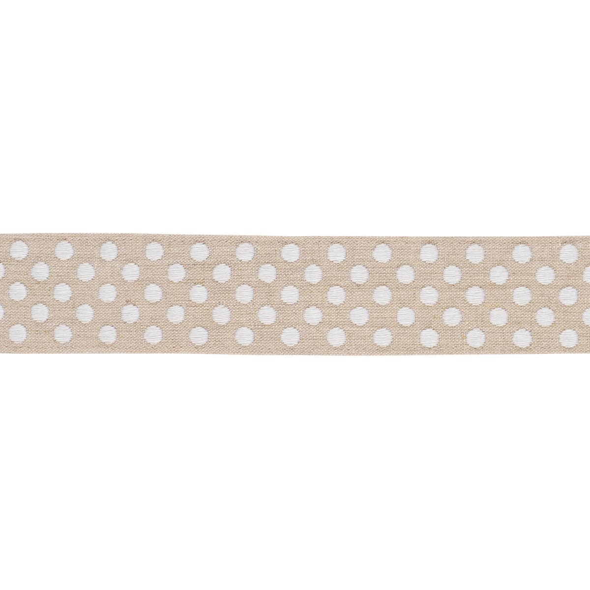 DOTTED EMBROIDERED TAPE_ NATURAL