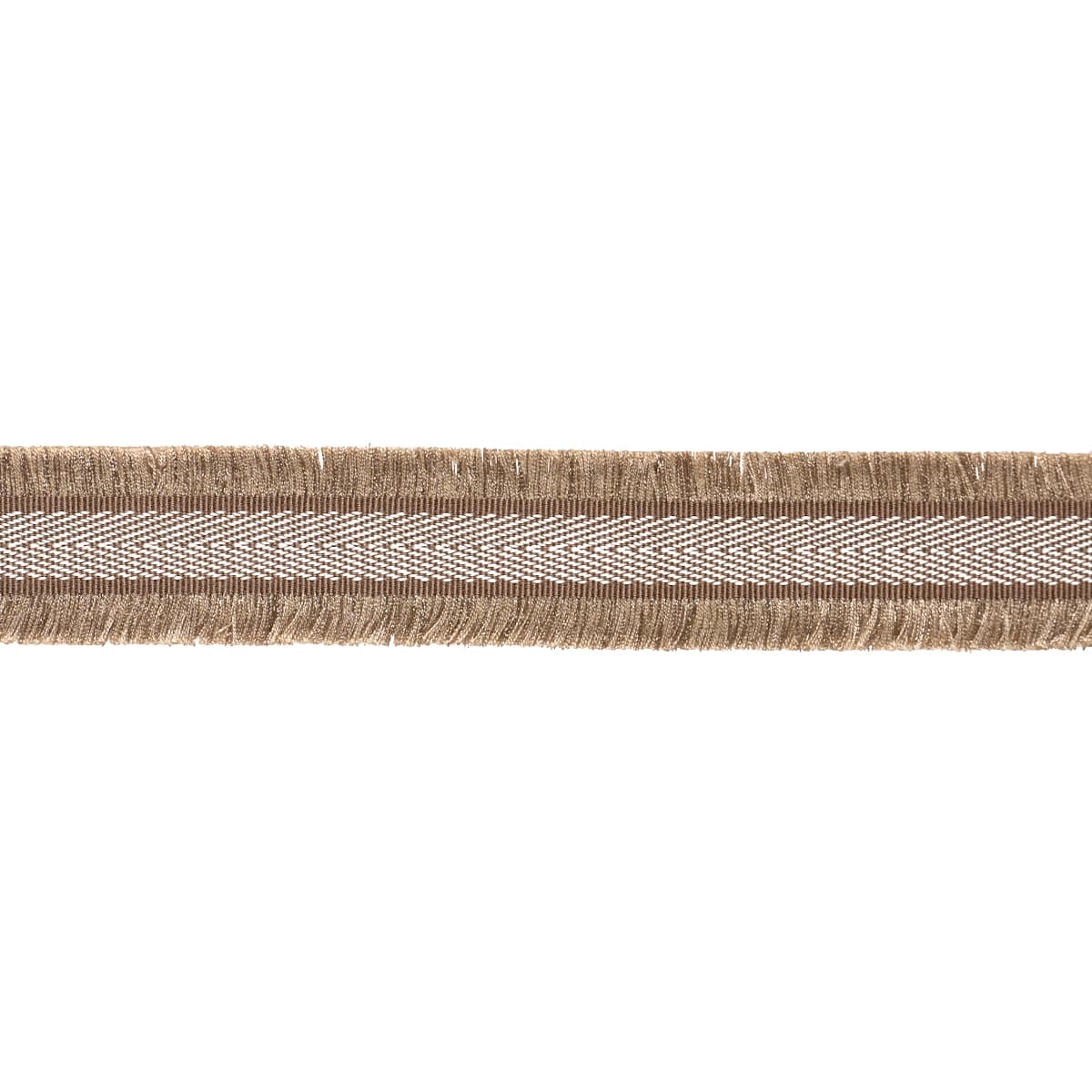FELICITY FRINGE TRIM_ BROWN
