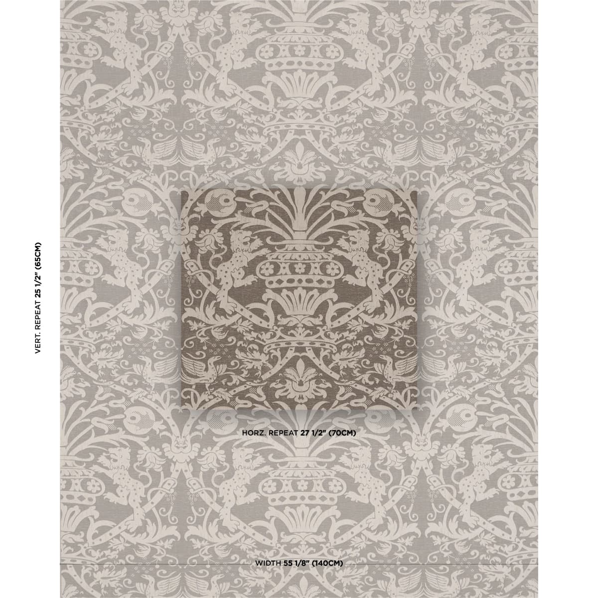 DOUGAL DAMASK_ SMOKE