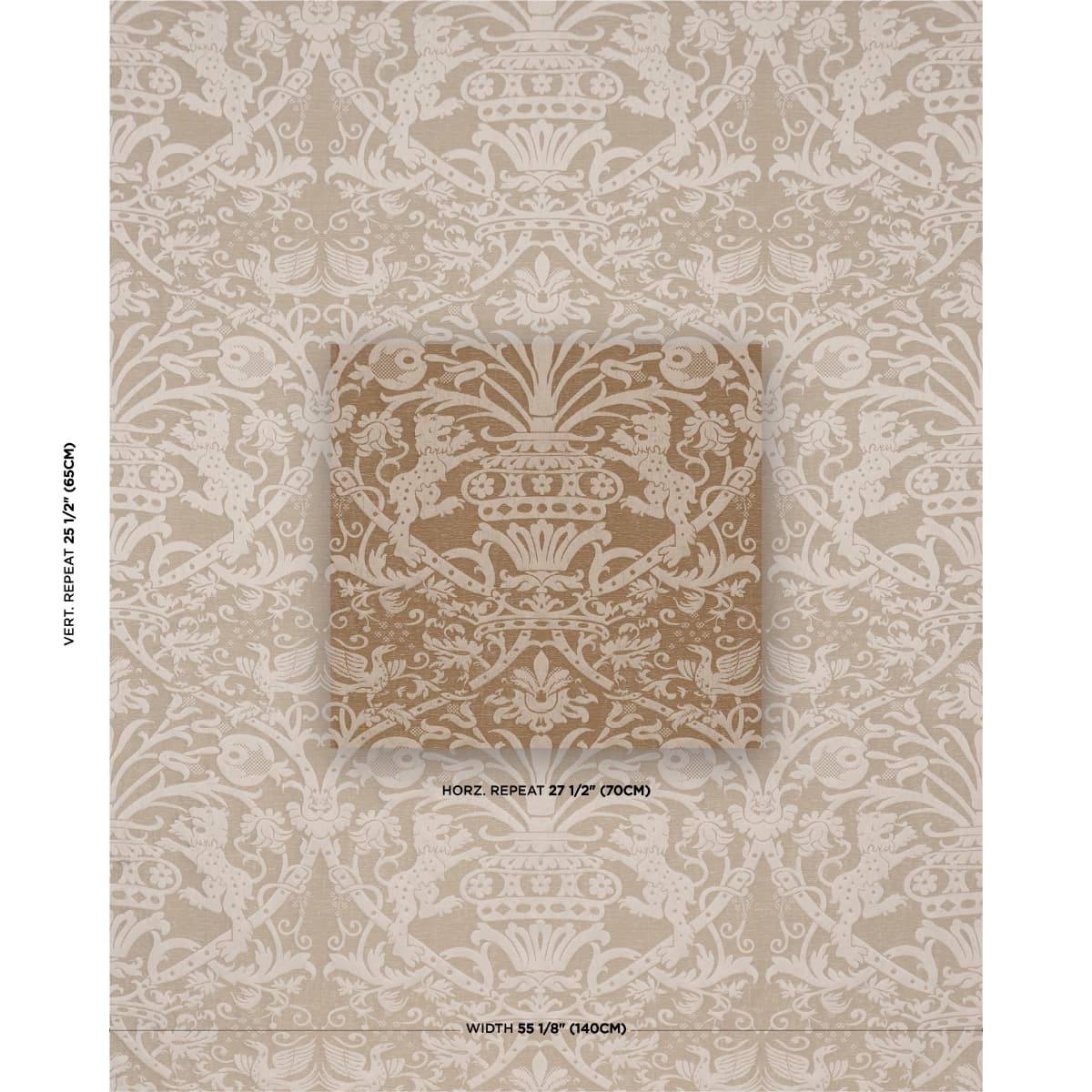 DOUGAL DAMASK_ WHEAT