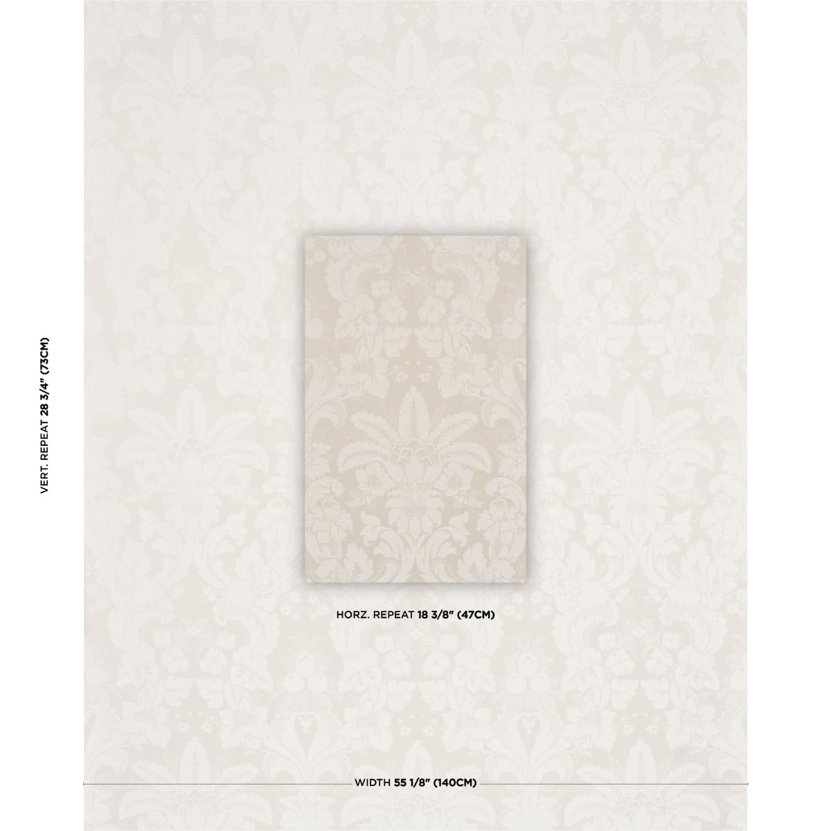 KENNEDY DAMASK_ IVORY