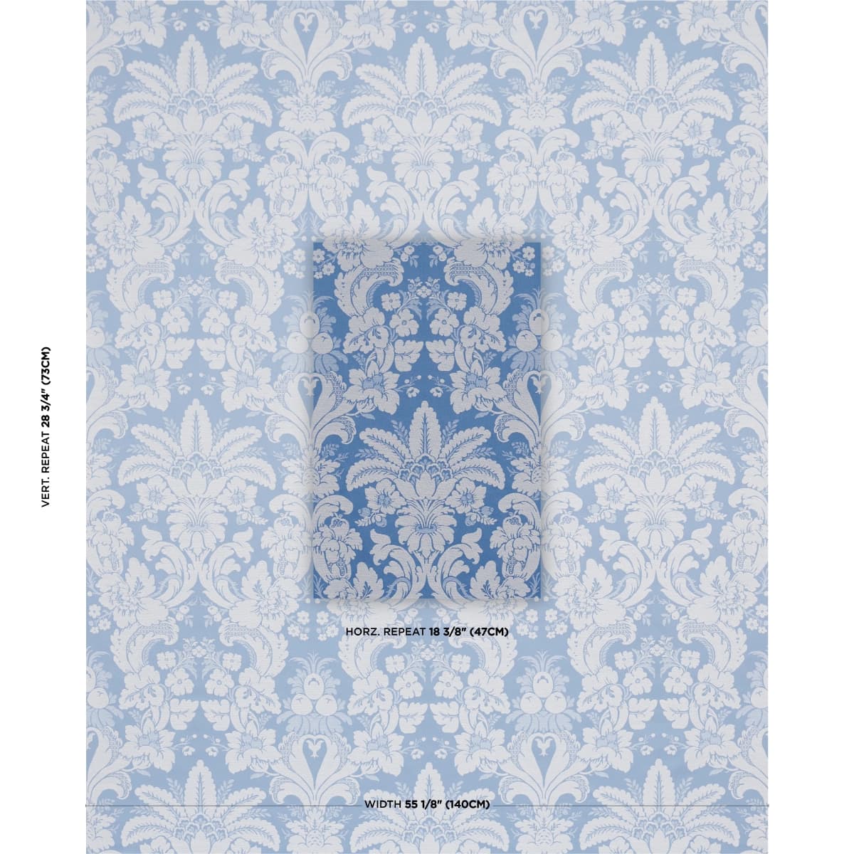 KENNEDY DAMASK_ COBALT