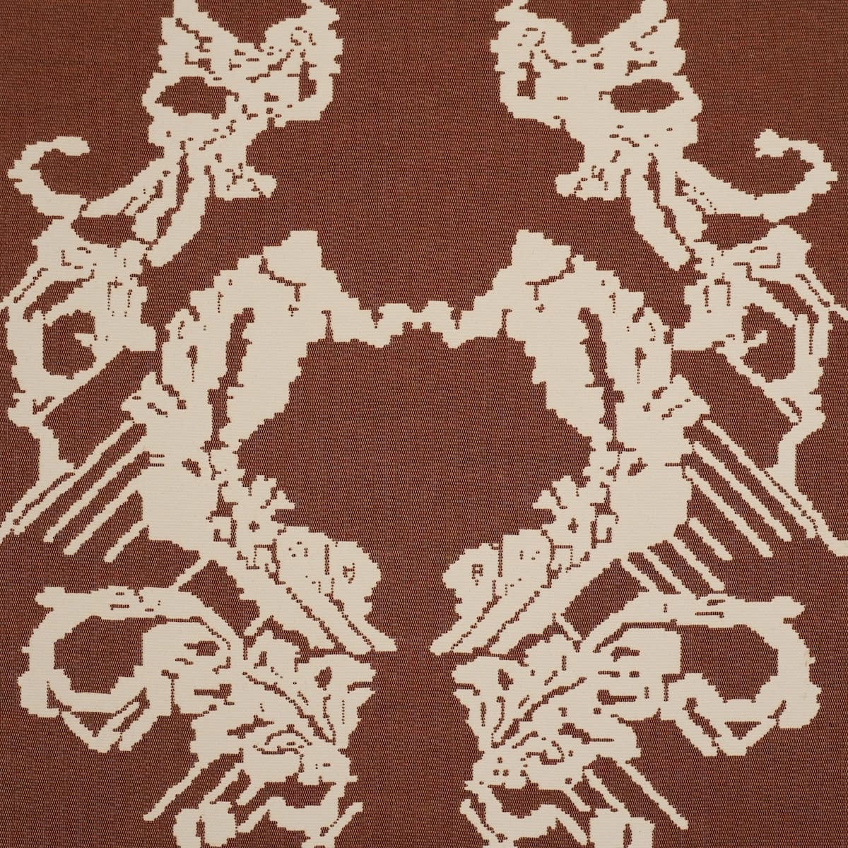 REVERSIBLE DIGITAL DAMASK_ CHARTREUSE