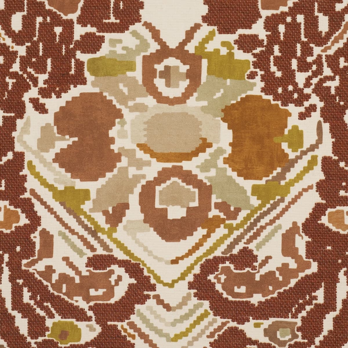 REVERSIBLE DIGITAL DAMASK_ CHARTREUSE