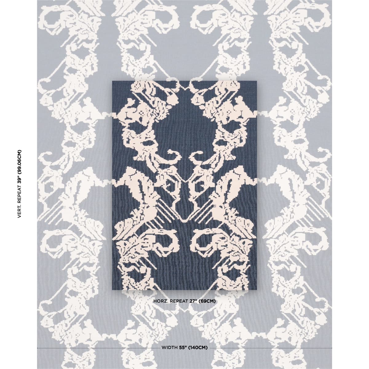 REVERSIBLE DIGITAL DAMASK_ DENIM