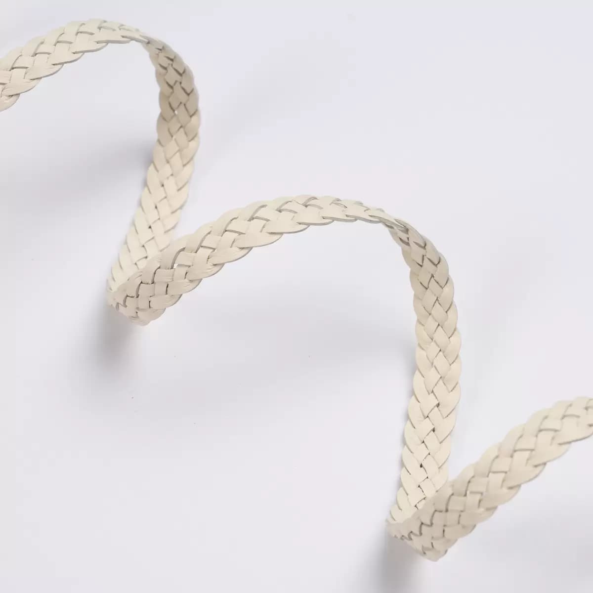 PONDERA LEATHER BRAID_ IVORY