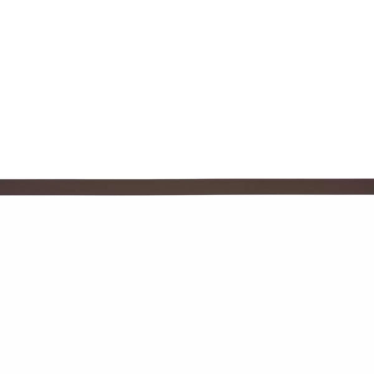 FRAZER NARROW LEATHER TRIM_ DARK BROWN