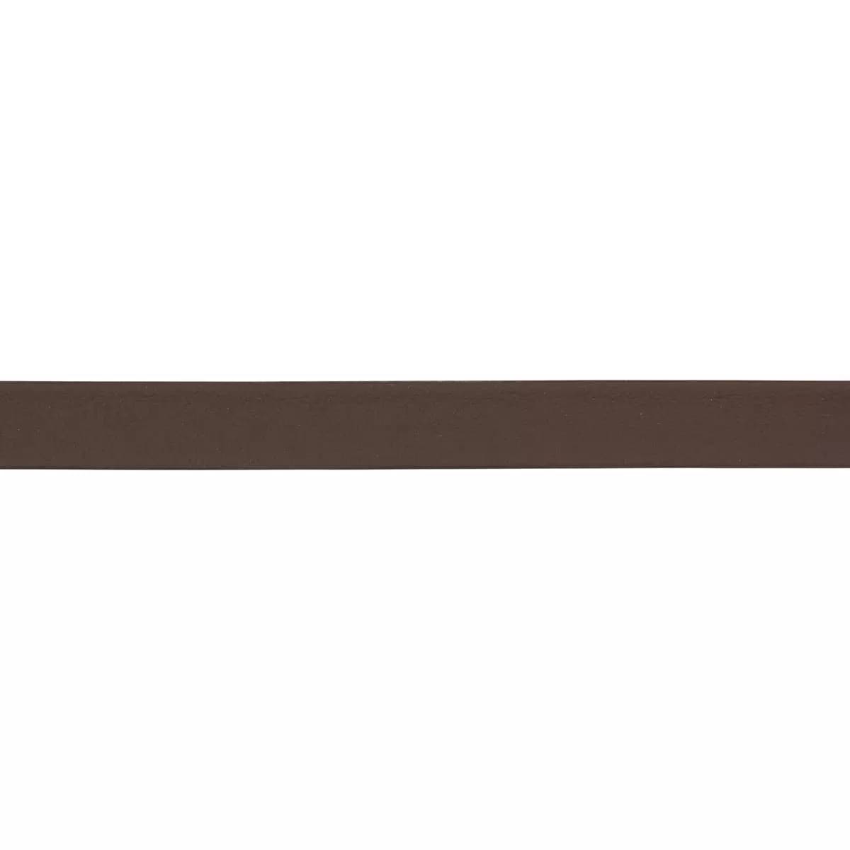 FRAZER NARROW LEATHER TRIM_ DARK BROWN