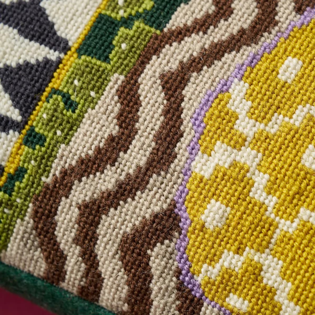 Ziggurat and Zulma Needlepoint Kit_ MULTI