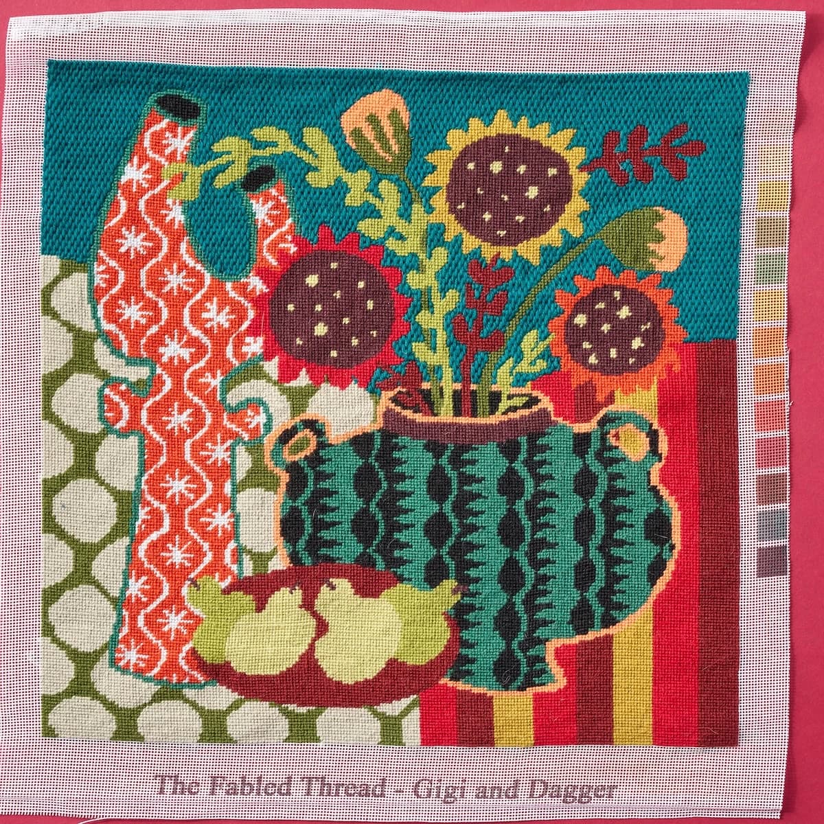 Gigi & Dagger Needlepoint Kit_ MULTI