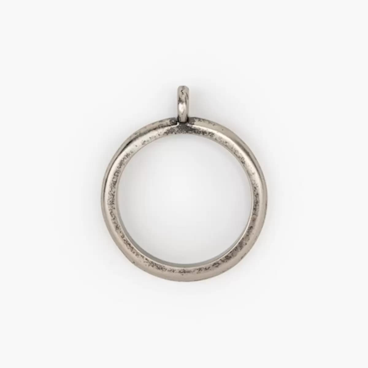 Curtain Rings, Set of 6_ ANTIQUE NICKEL (LACQUERED)