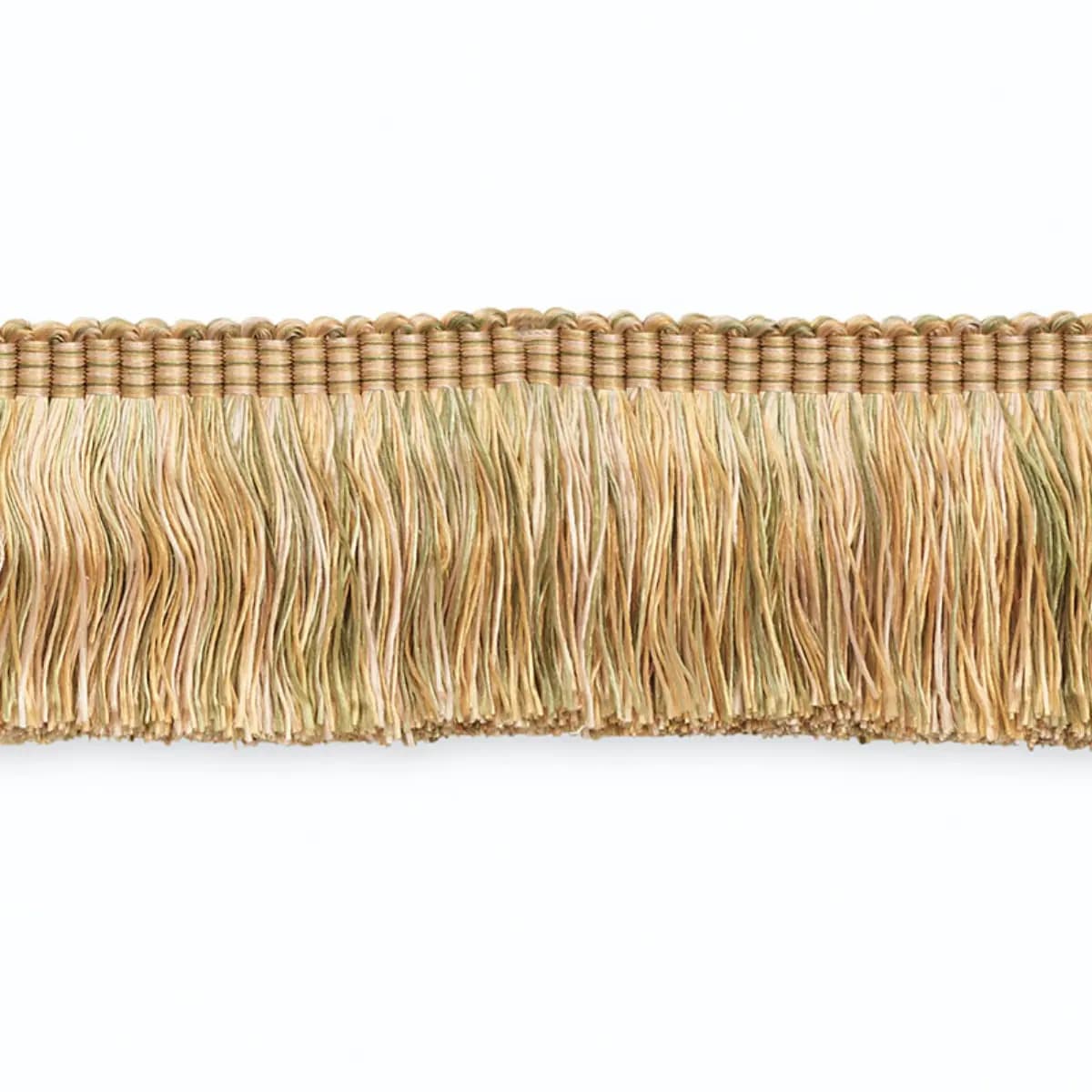 GROUND CUT FRINGE_ CELADON/APRICOT MULTI