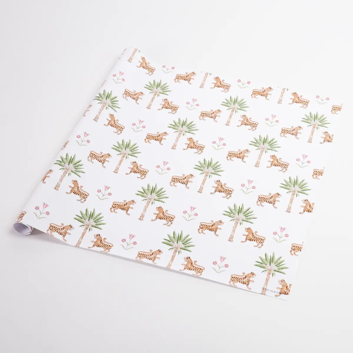 Tiger Palm Wrapping Paper_ CRIMSON