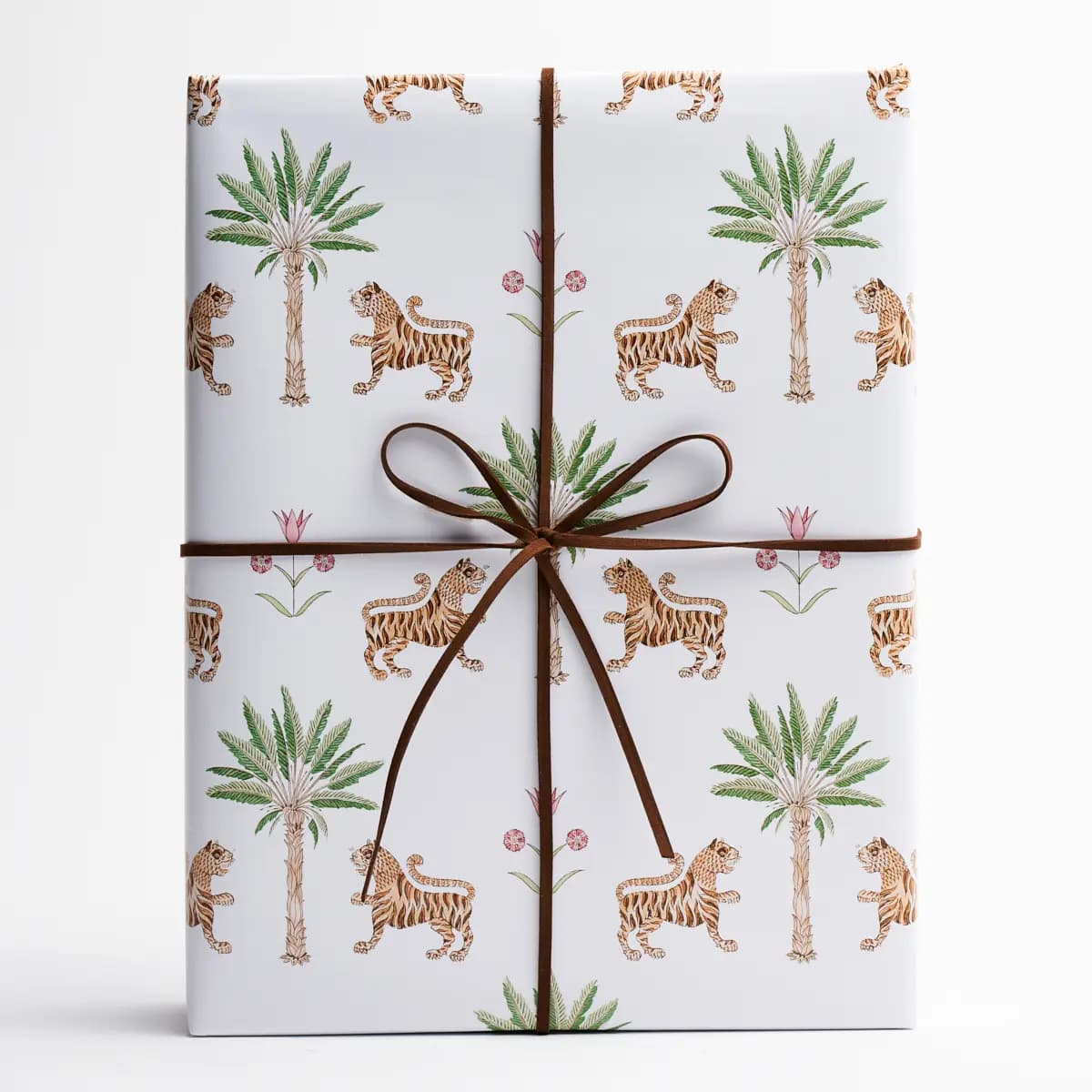 Tiger Palm Wrapping Paper_ CRIMSON
