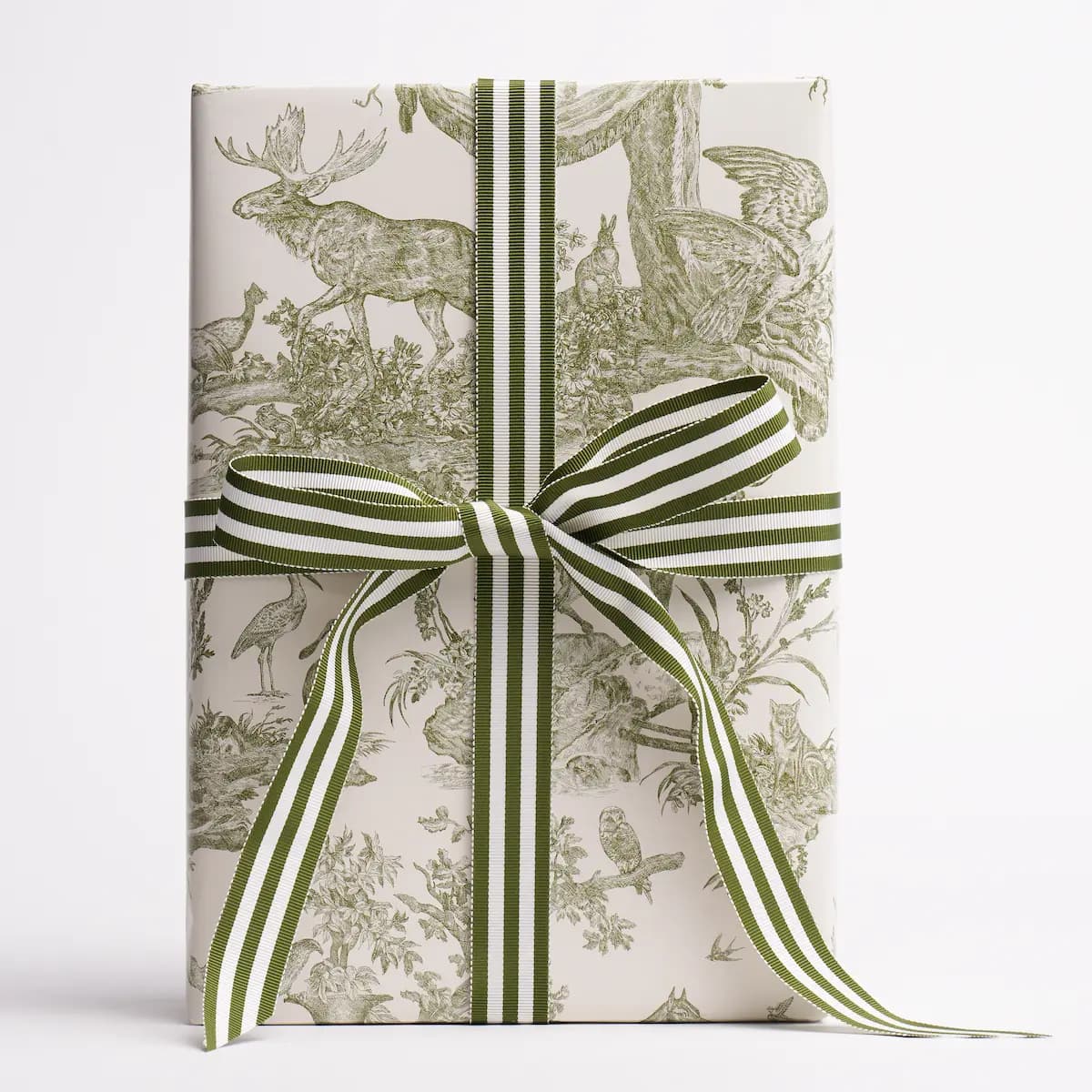 Western Toile Wrapping Paper_ OLIVE