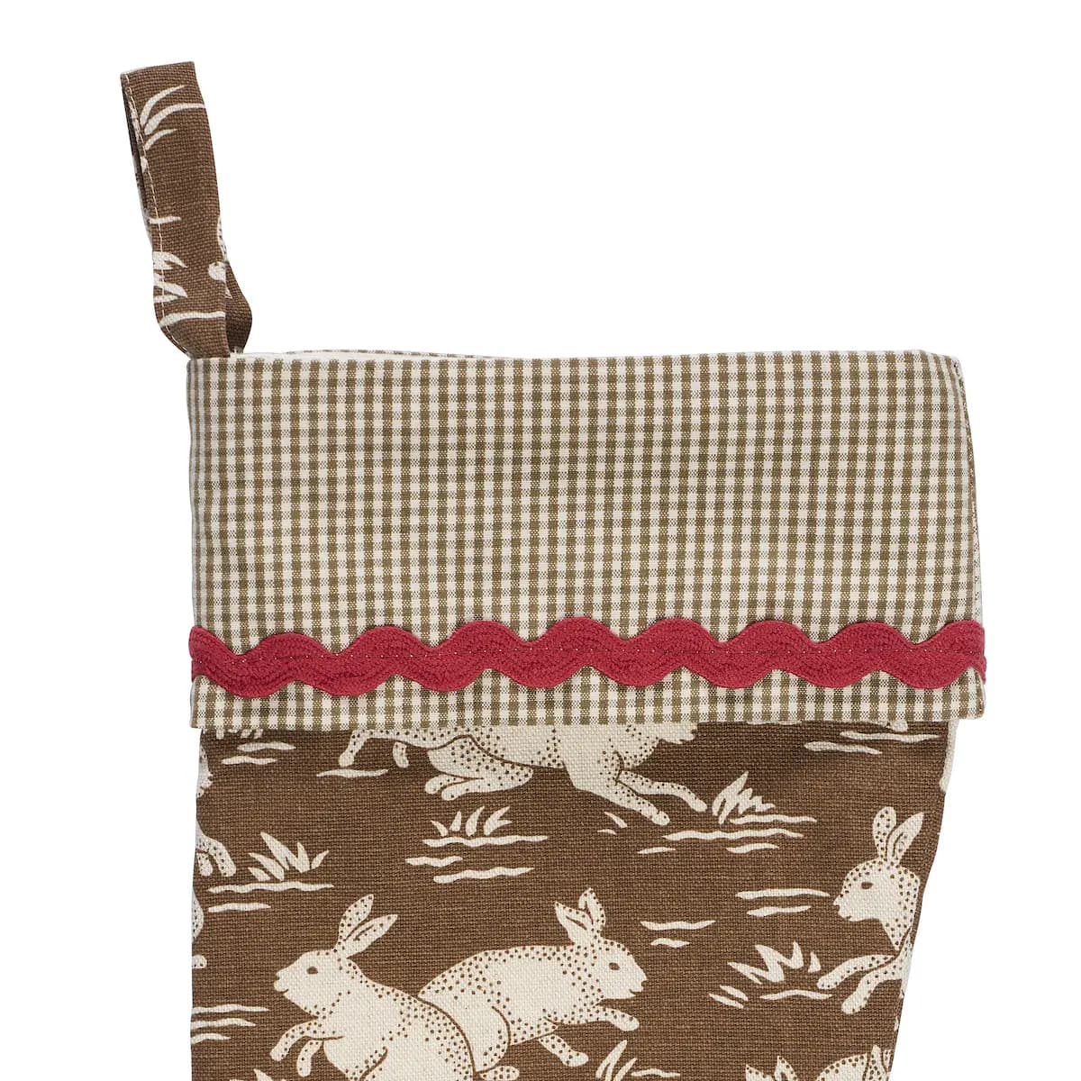 Cottontails Stocking_ CHESTNUT