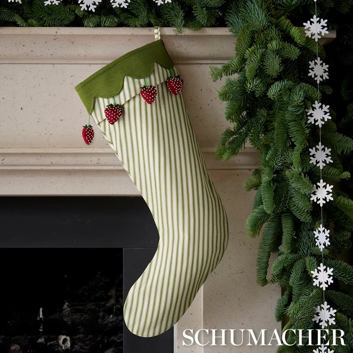 Strawberry Jam Stocking_ GREEN