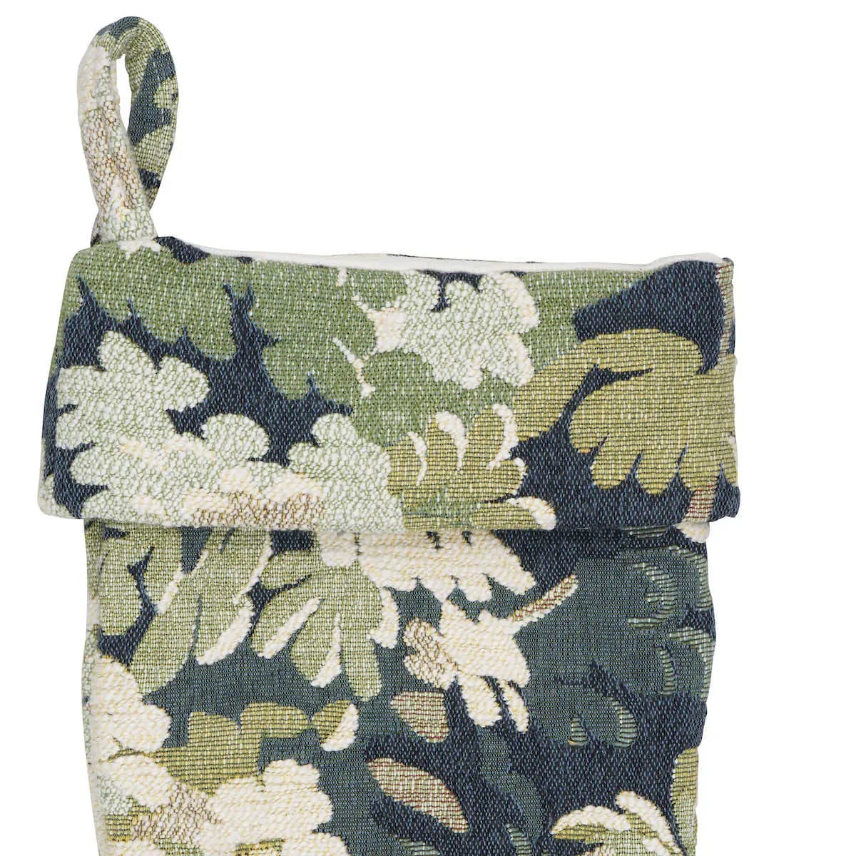 Verdure Tapestry Stocking_ PEACOCK