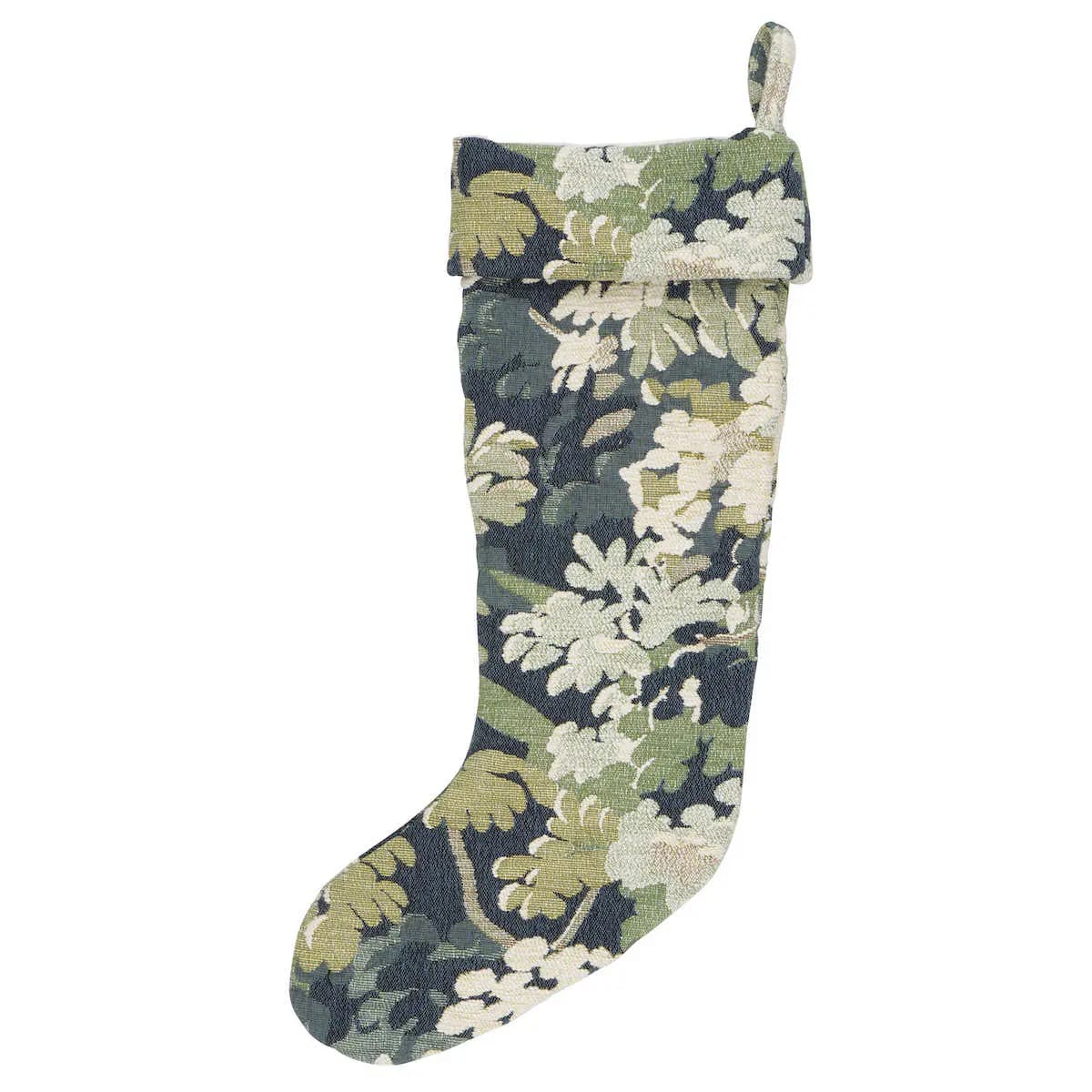 Verdure Tapestry Stocking_ PEACOCK