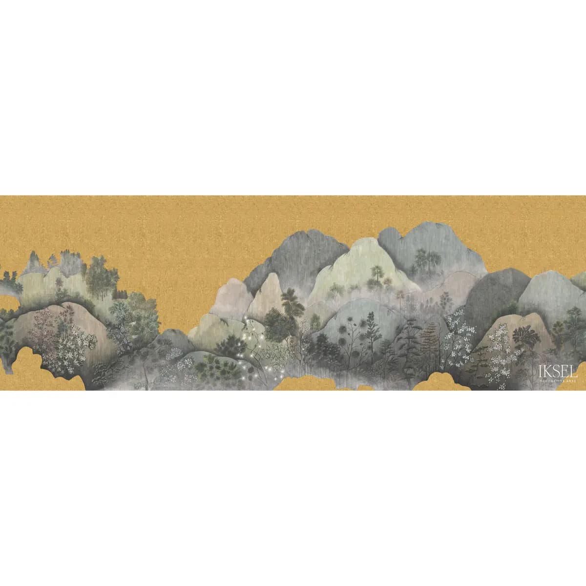 JAPANESE MOUNTAINS_ CRACKLED GOLD