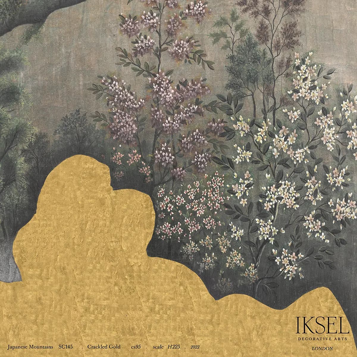 JAPANESE MOUNTAINS_ CRACKLED GOLD