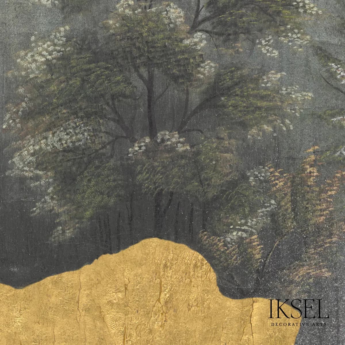 JAPANESE MOUNTAINS_ CRACKLED GOLD