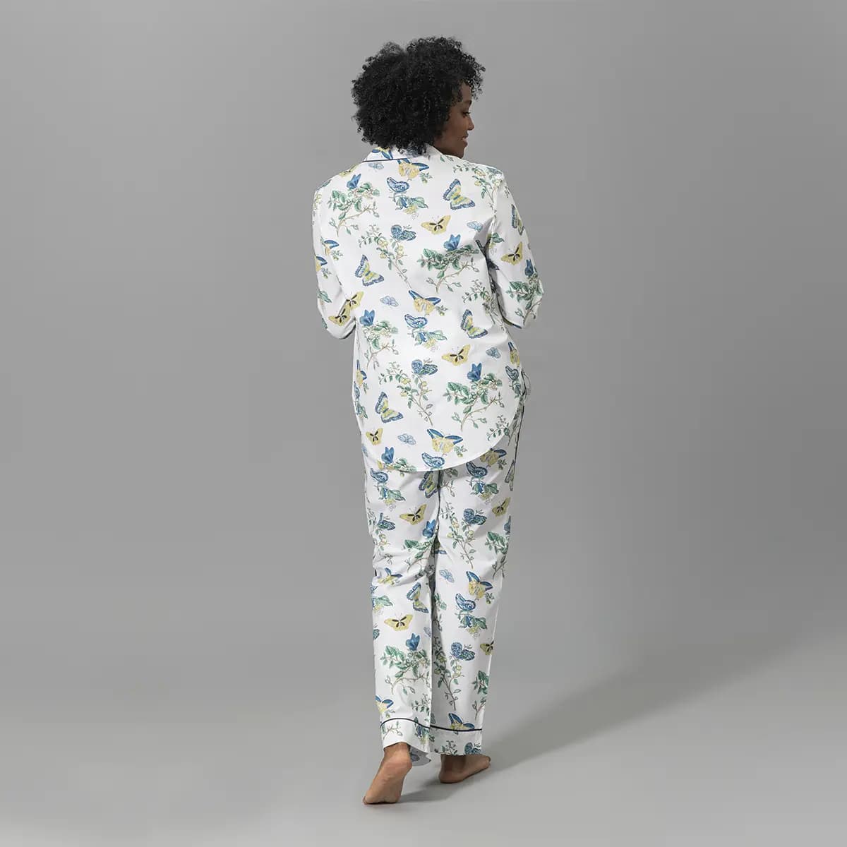 Baudin Butterfly Pajama Set_ PRUSSIAN BLUE