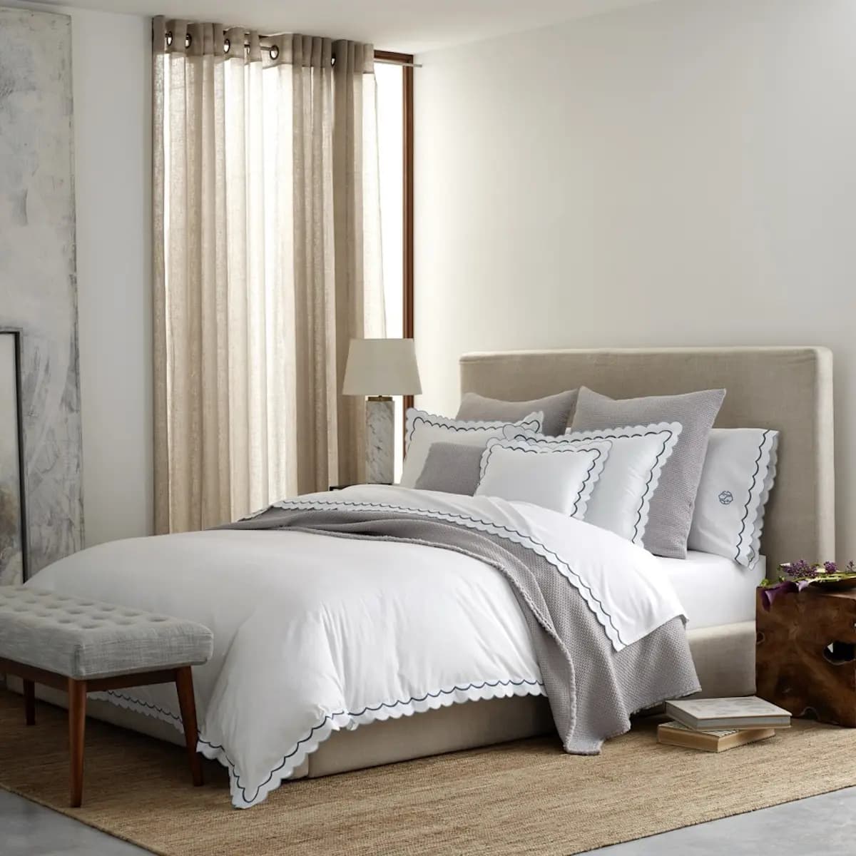 India Pillowcase Pair_ AZURE