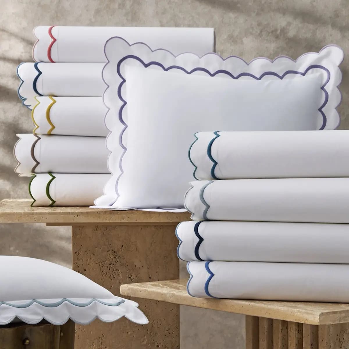 India Pillowcase Pair_ AZURE
