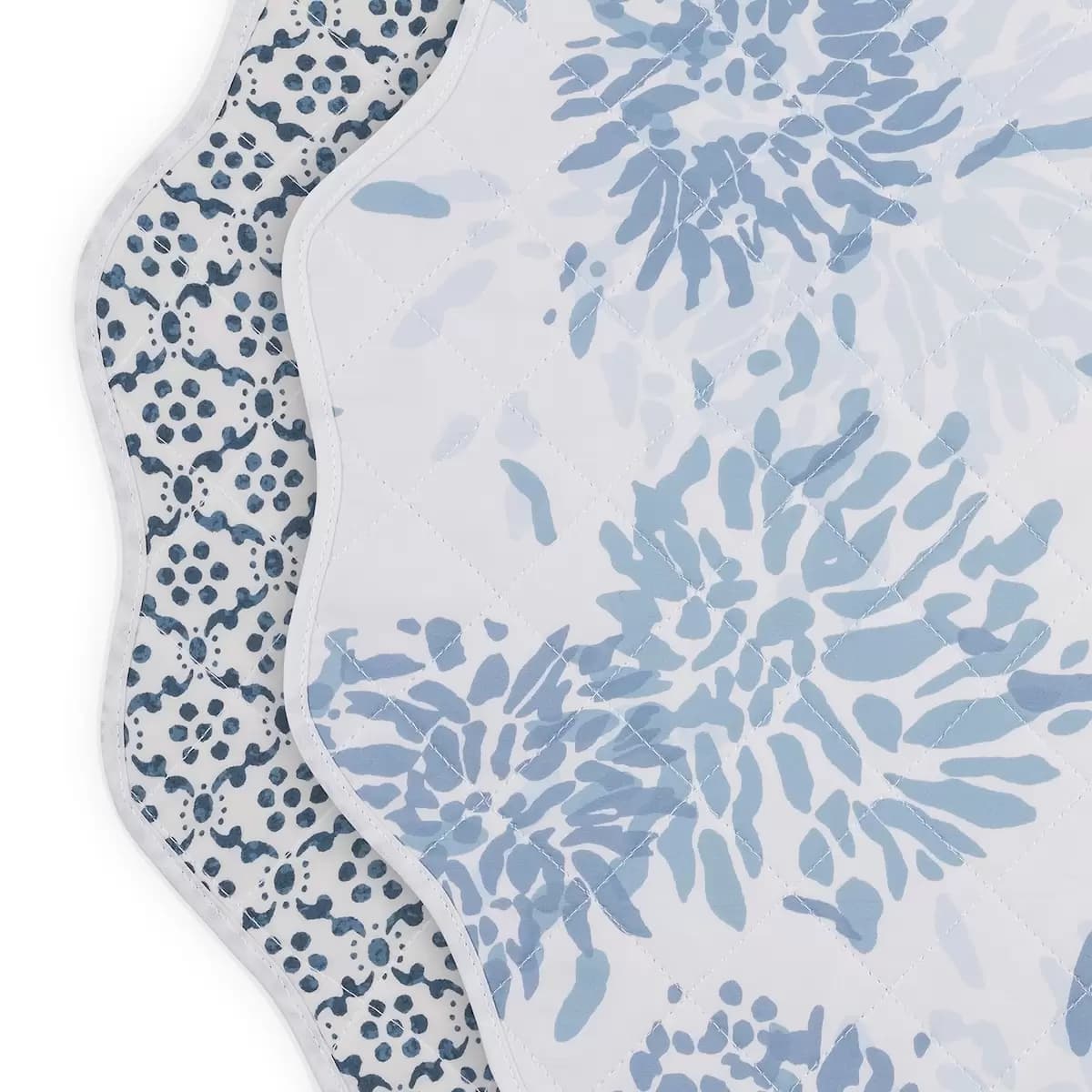 Chrysanthemum/Laksha Placemat, Set_ BLUE/INDIGO