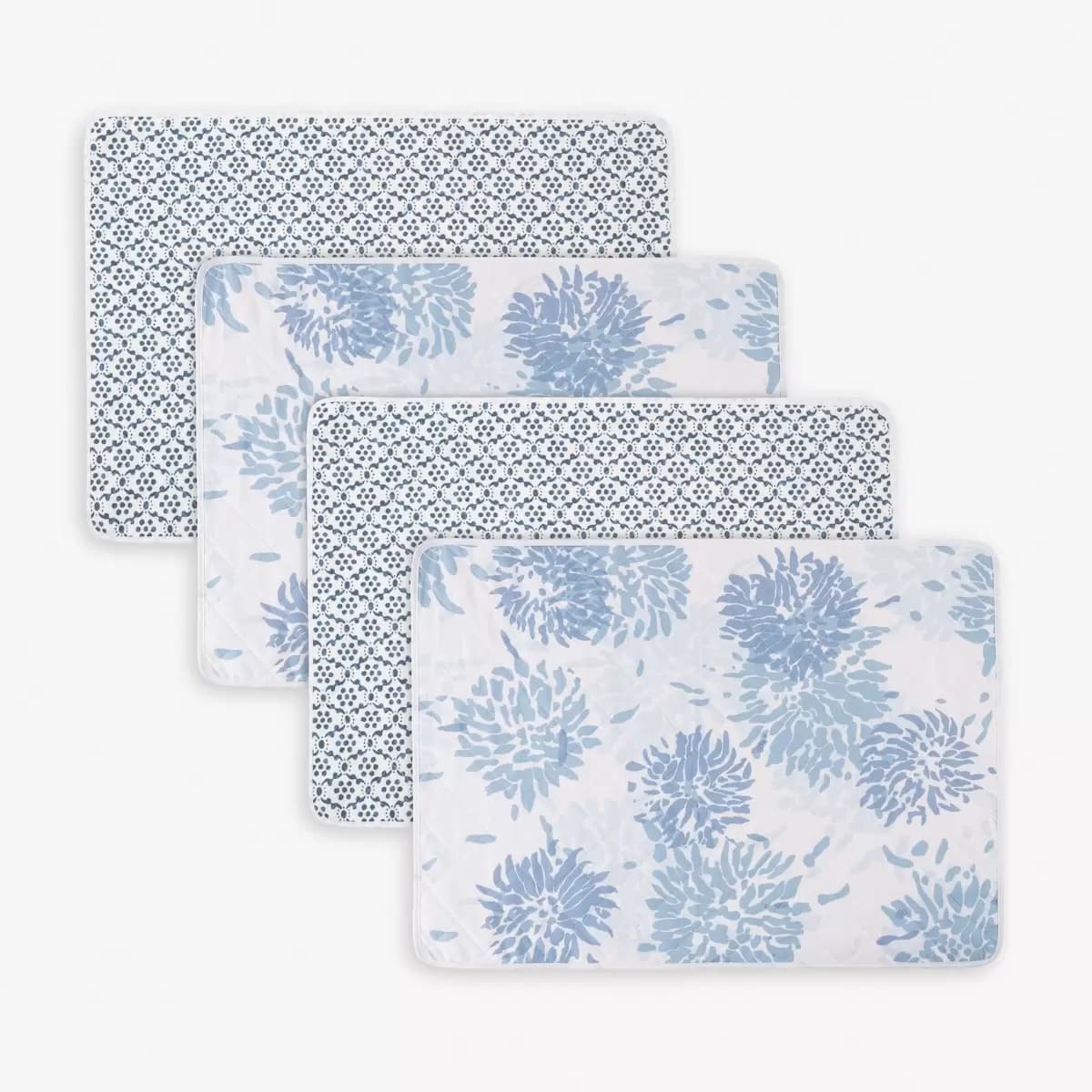 Chrysanthemum/Laksha Placemat, Set_ BLUE/INDIGO