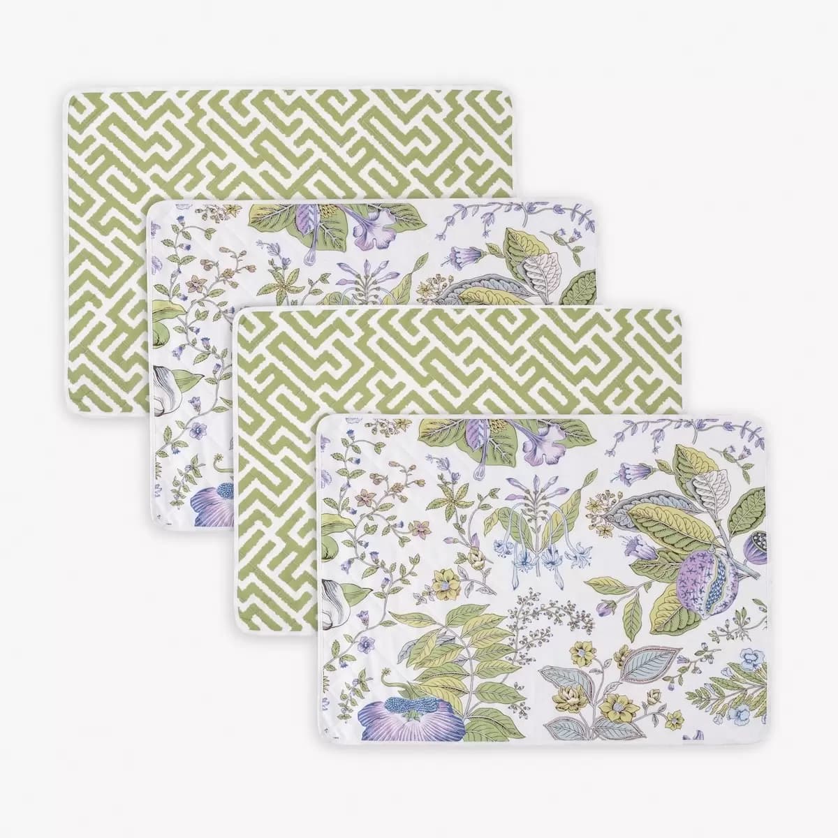 Pomegranate/Gabriel Placemat, Set o_ LILAC/GRASS