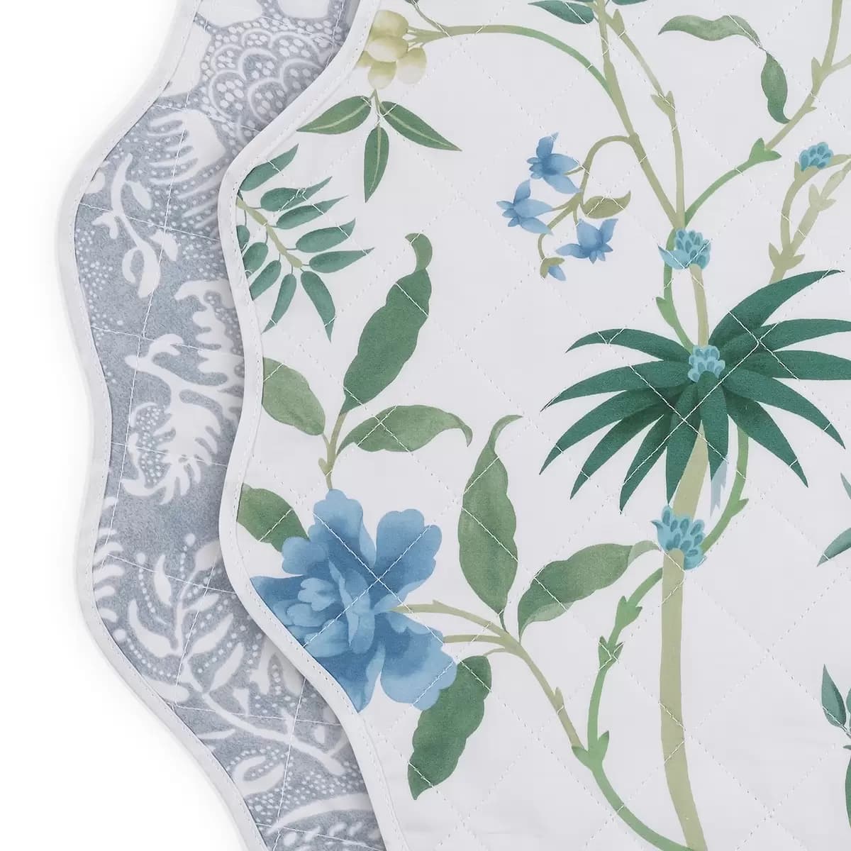 Palmyra/Granada Placemat, Set of 4_ EMERALD/HAZY BLUE