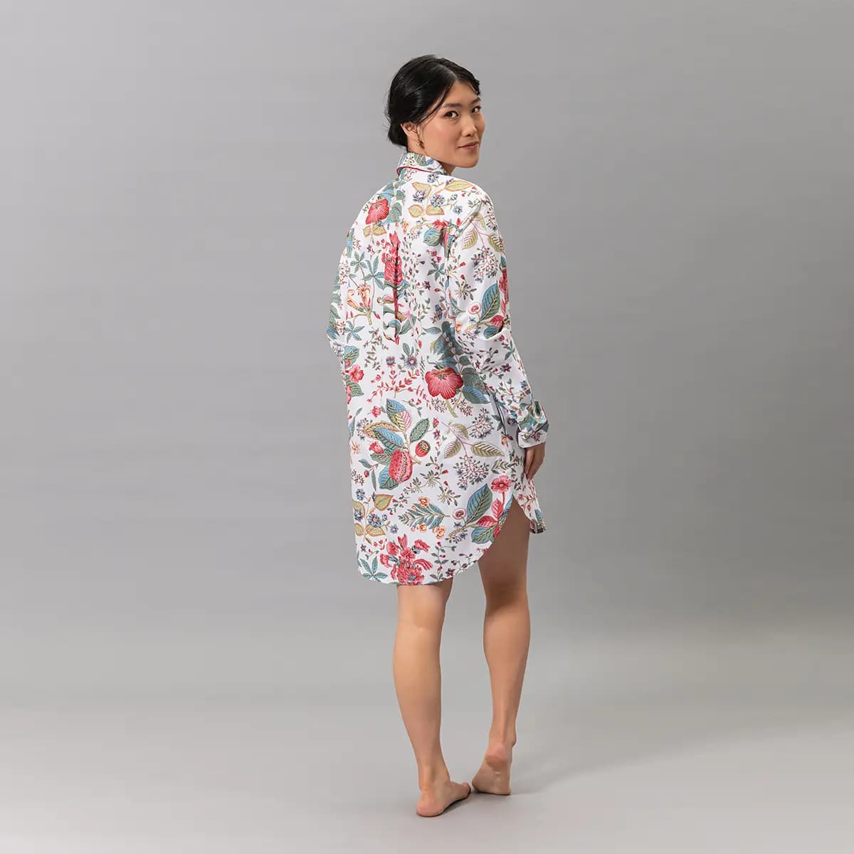Pomegranate Sleep Shirt_ PINK CORAL
