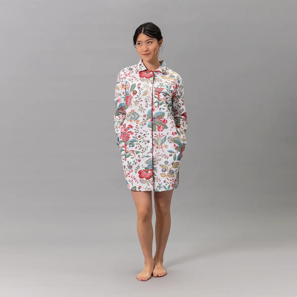 Pomegranate Sleep Shirt_ PINK CORAL